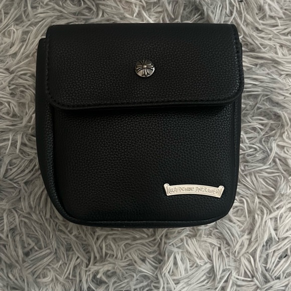 Chrome Hearts Black Leather Crossbody Bag✔️ - Picture 4 of 5